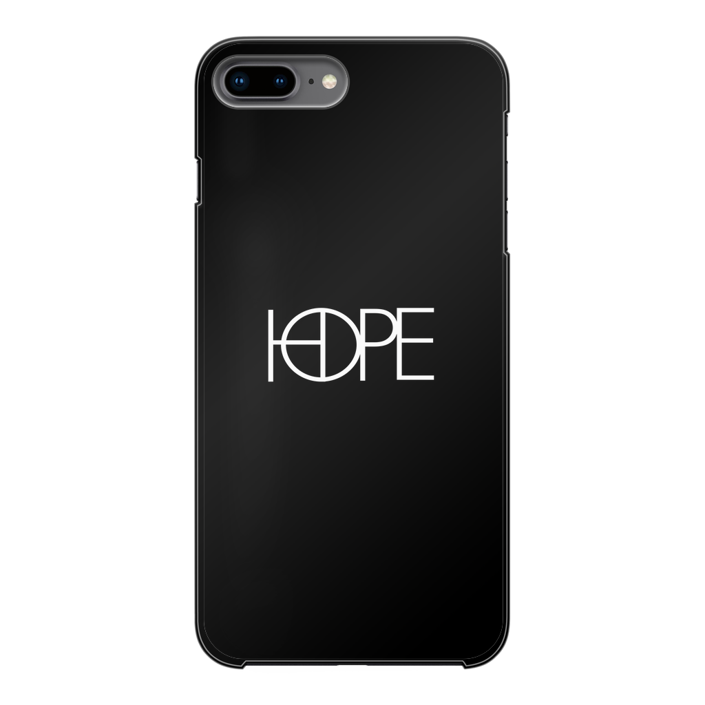 hopeW Back Printed Black Hard Phone Case