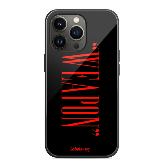 Weapon Case  iPhone 13 series Cases : HQ Glass image backing (13 *pro* pictured) (all models available bellow)