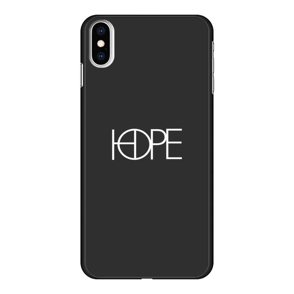 hopeW Back Printed Black Hard Phone Case