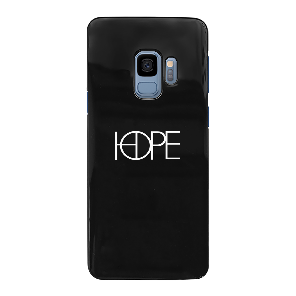 hopeW Back Printed Black Hard Phone Case