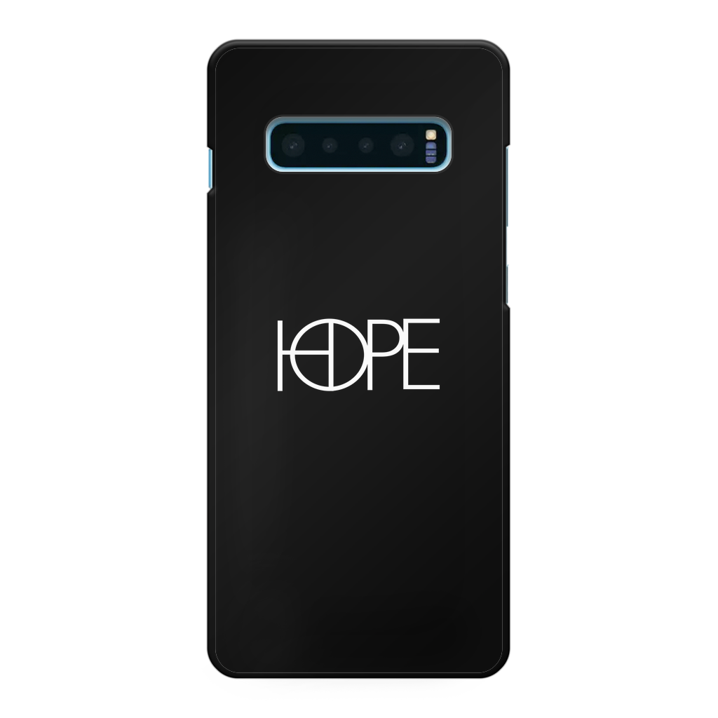 hopeW Back Printed Black Hard Phone Case