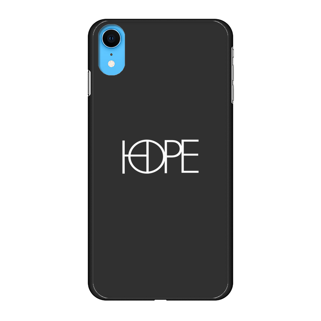 hopeW Back Printed Black Hard Phone Case